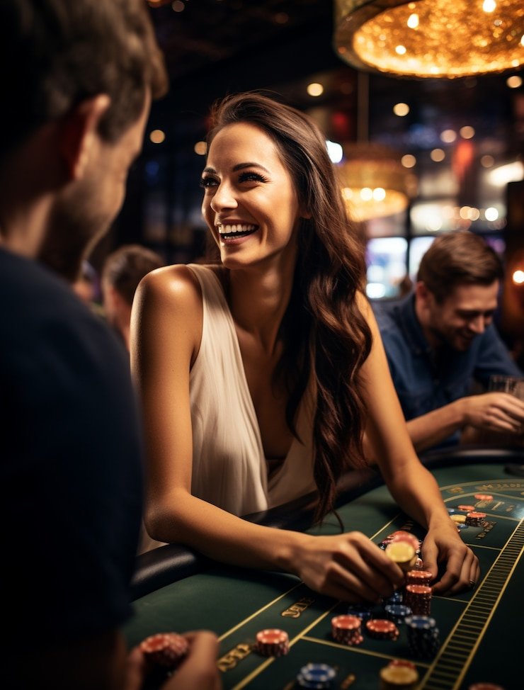 Kartu-kartu terbuka di meja Casino Hold'em lampu4d menunjukkan tahapan permainan